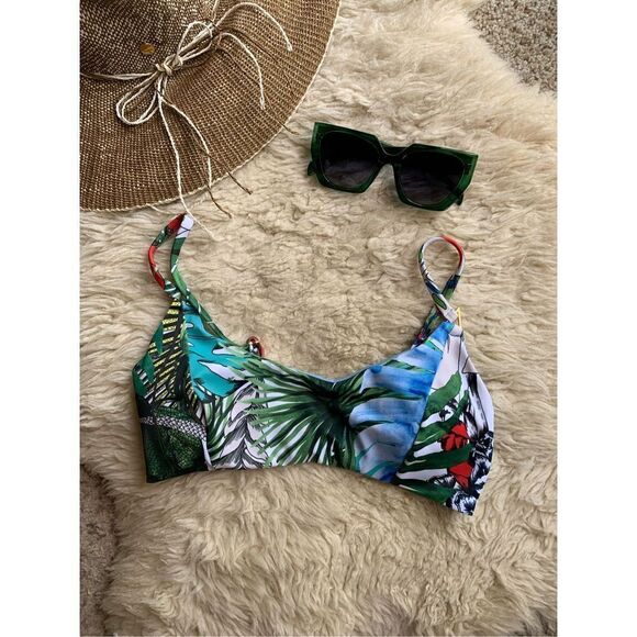 Swiminista x Christian Lacroix Play Top in Jardin Exo’Chic Print Size S‎ - Picture 2 of 11
